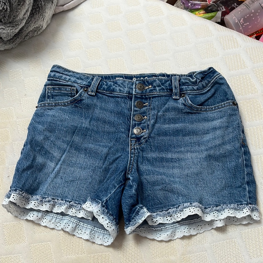 Target jean shorts with lace bottom